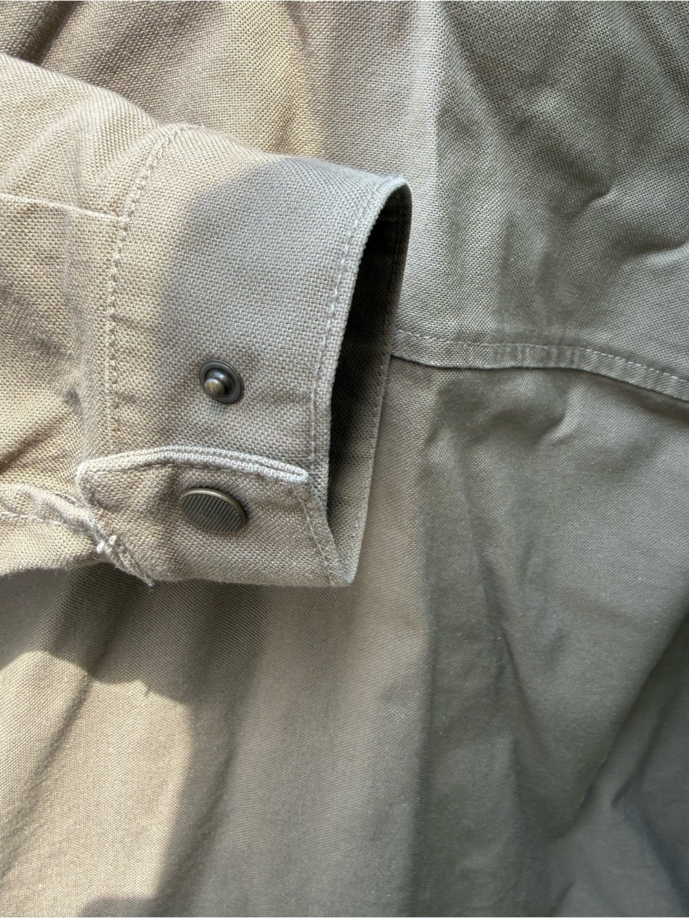 Realtree Mens Large Khaki Brown Canvas Jacket Zip Up Utility Coat Workwear - Picture 9 of 14